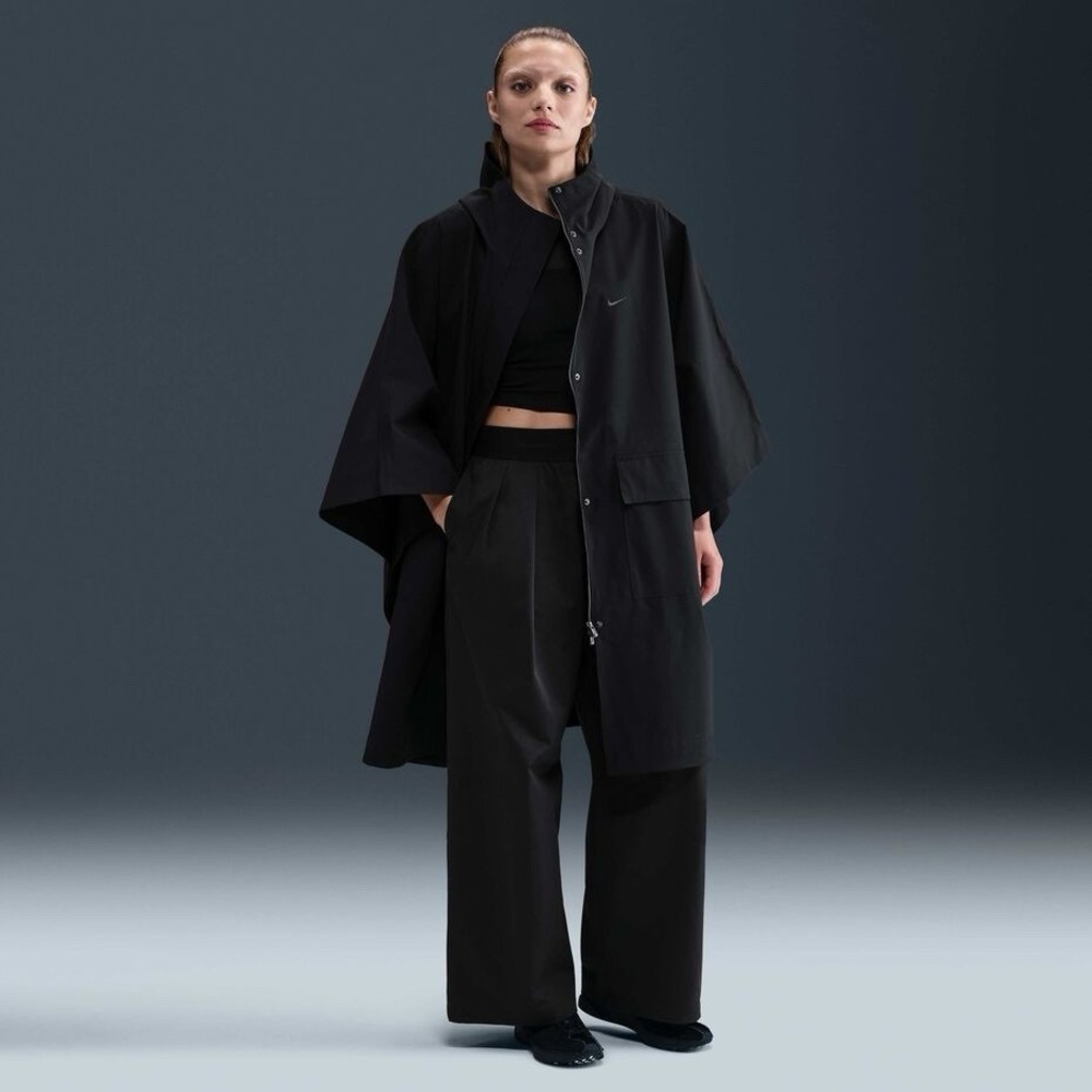 Nike Sportswear Women's Tailored Rain Poncho One Size Black HV5131-010 $350